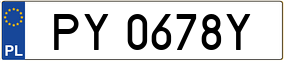 Trailer License Plate